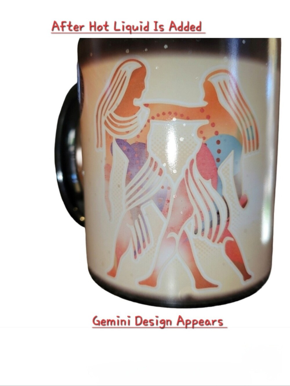 Gemini Twins Hot Transforming Mug Starts Dark Heat Turns It To Gemini 10oz